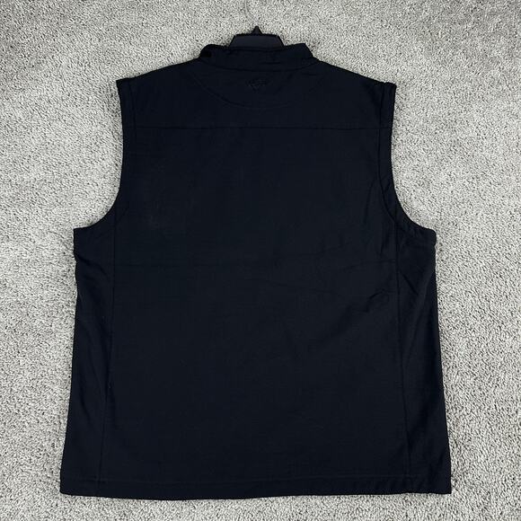 Realtree Vest Mens 3XL Black Camo Softshell Full Zip Chest Pocket Hunting Gear - Picture 7 of 11